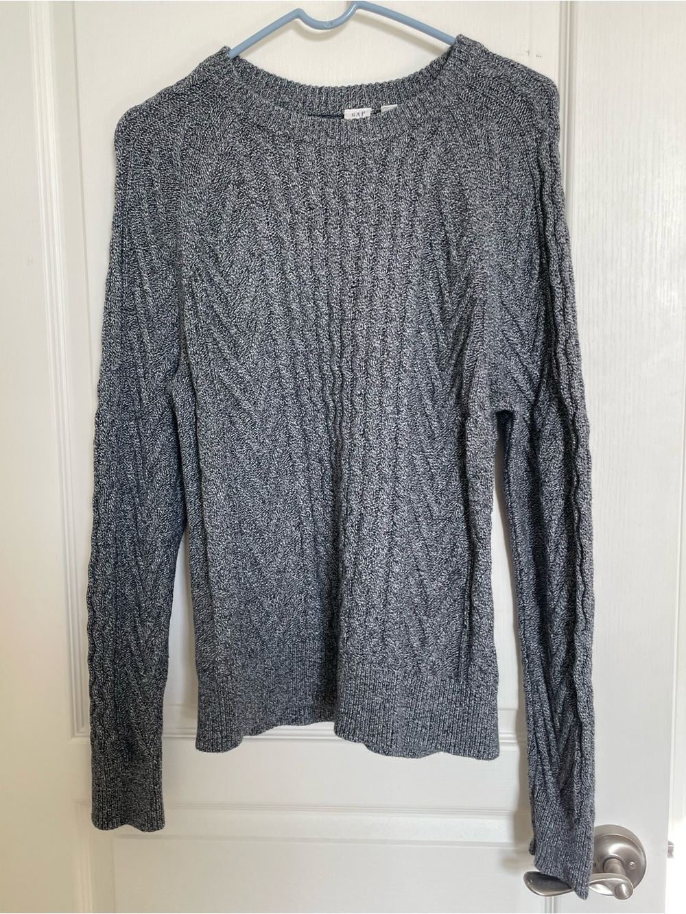 GAP Charcoal Cable Crewneck Sweater